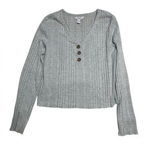 Arizona gray long sleeve cropped top size extra‎ large
